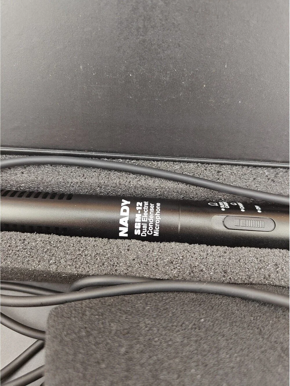 Nady SGM-12 Shotgun Condenser Microphone XLR DSLR Camcorder Audio Kit